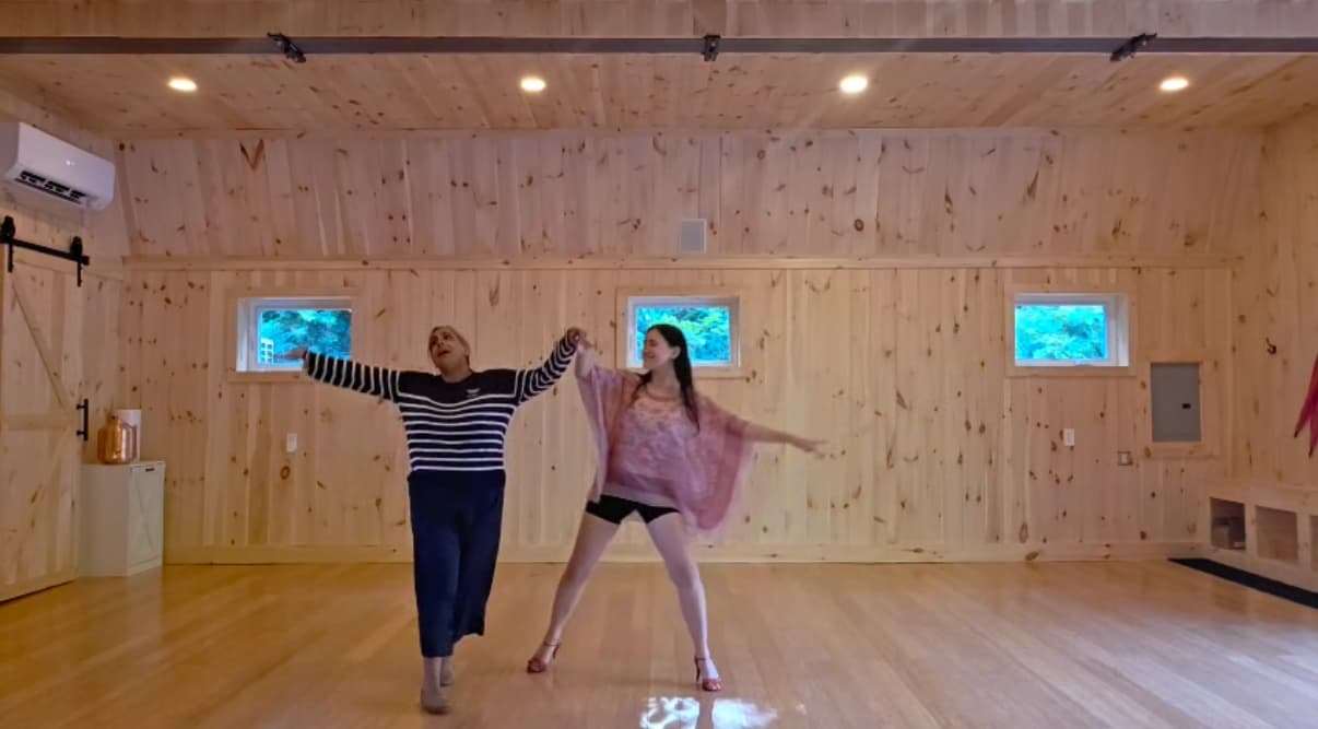 Private dance lesson at Fox Ballroom